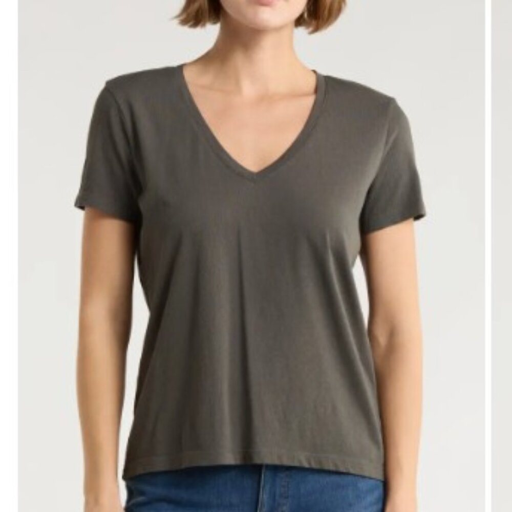NWT Madewell Softfade V-Neck Tee, S